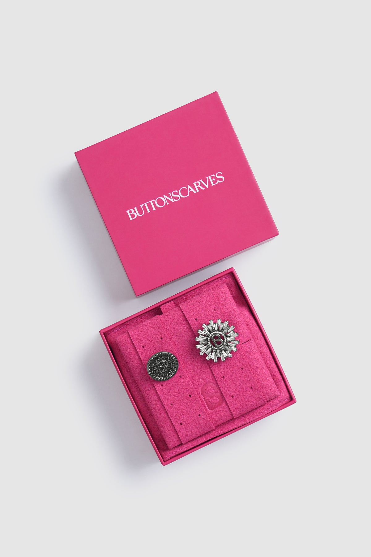 Round Pin Brooch Package 05 - Hematite