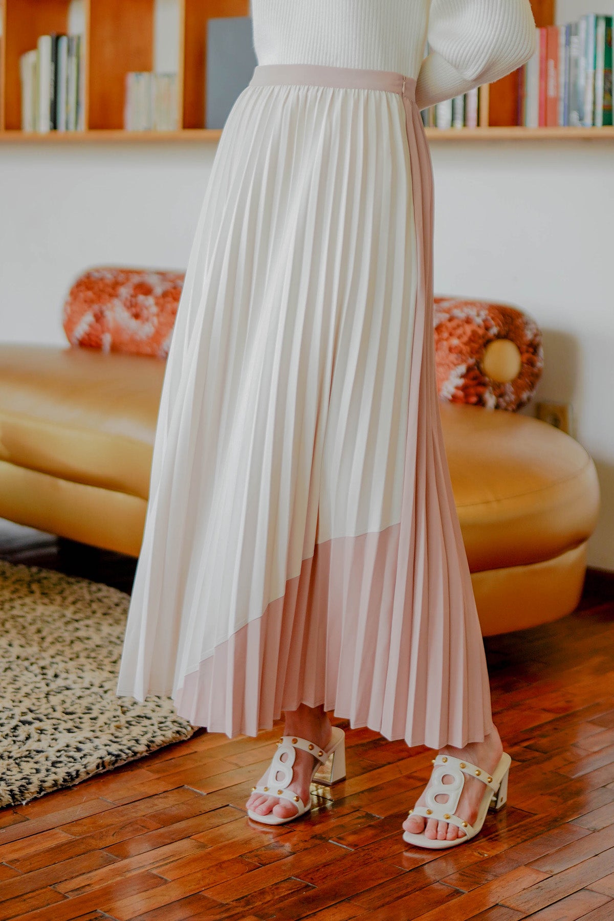 Pleated maxi outlet skirt malaysia