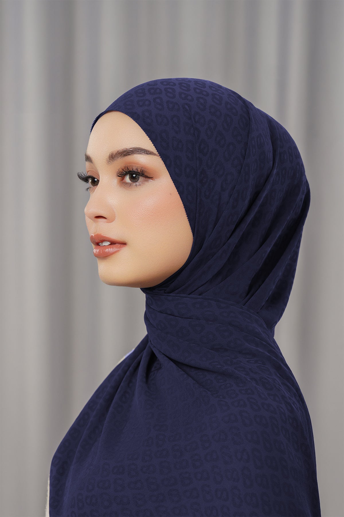 Georgette Tapis Shawl - Evening Blue