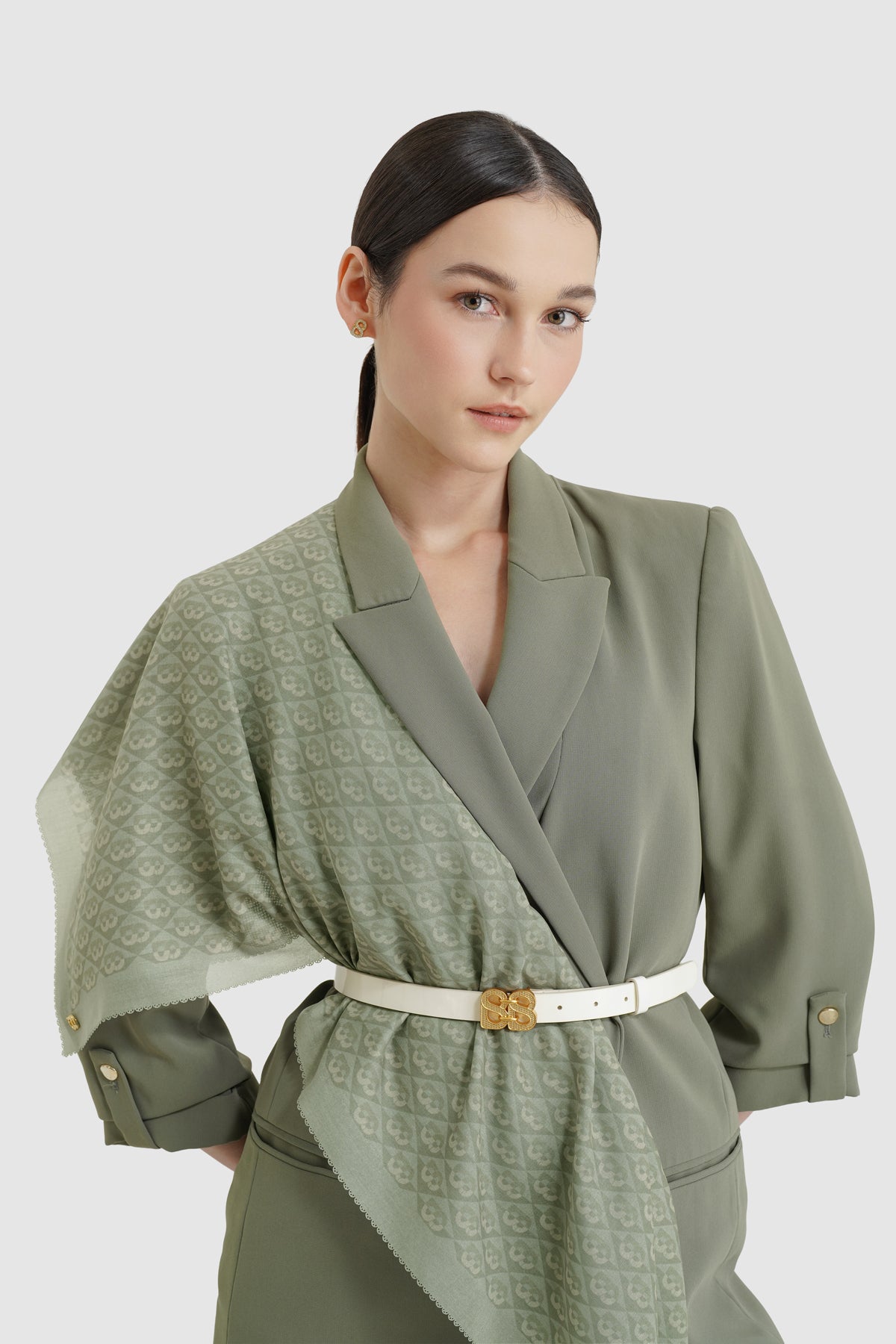 Prism Voile Square - Pistachio