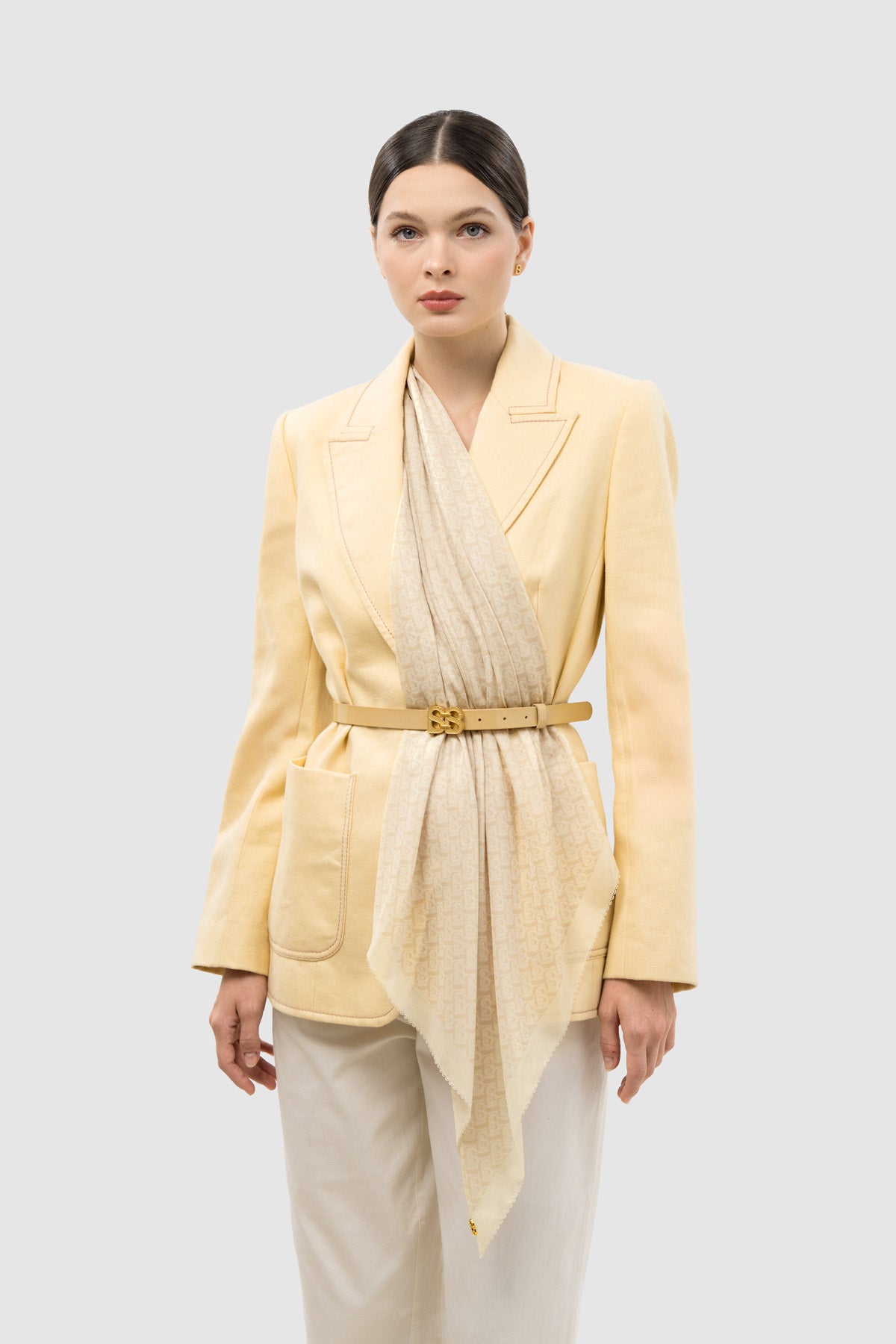 Bimu Twill Square - Vanilla Custard