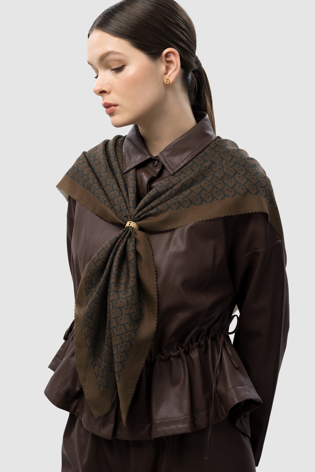 Bimu Twill Square - Cinnamon