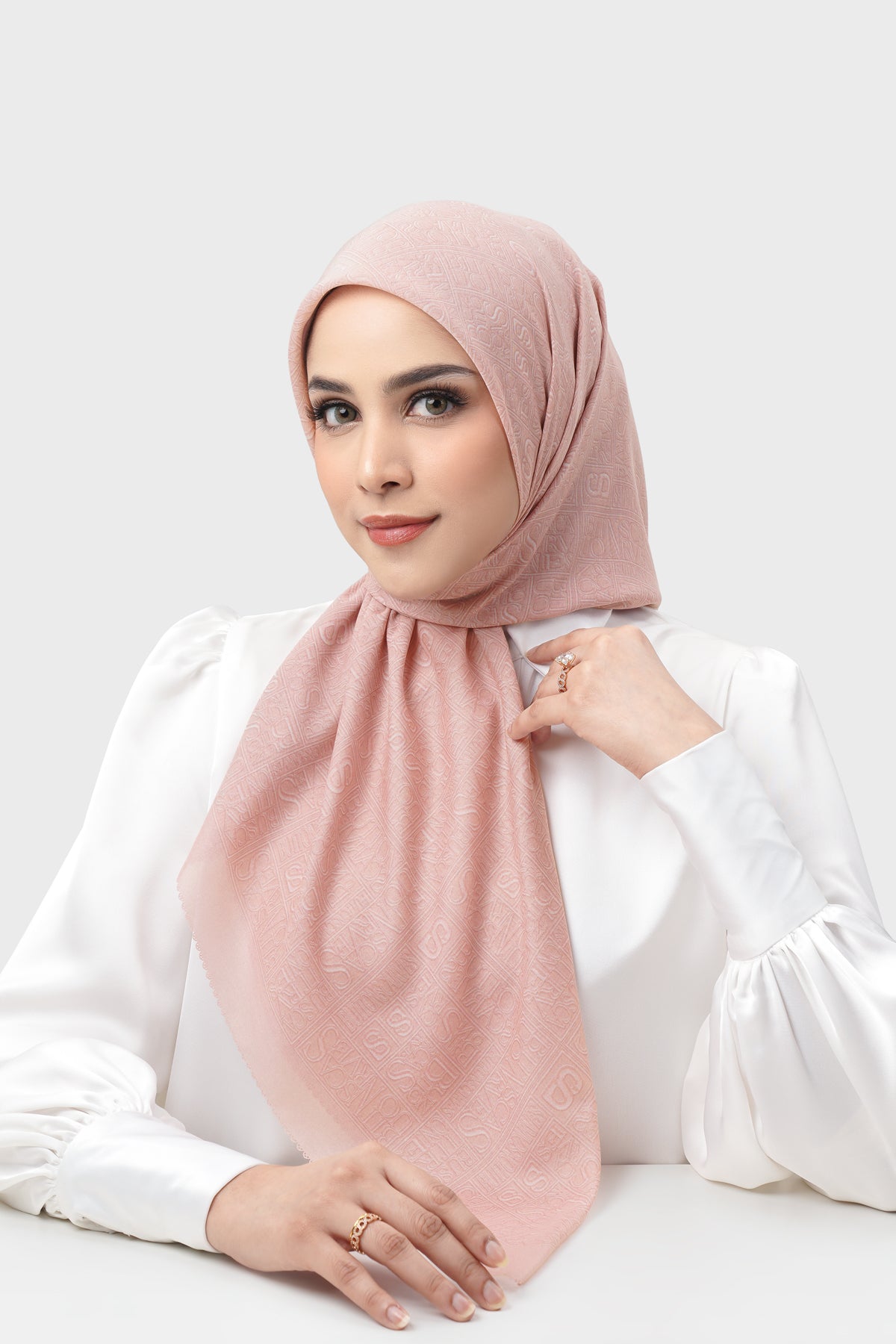 Typograph Square - Peach Beige