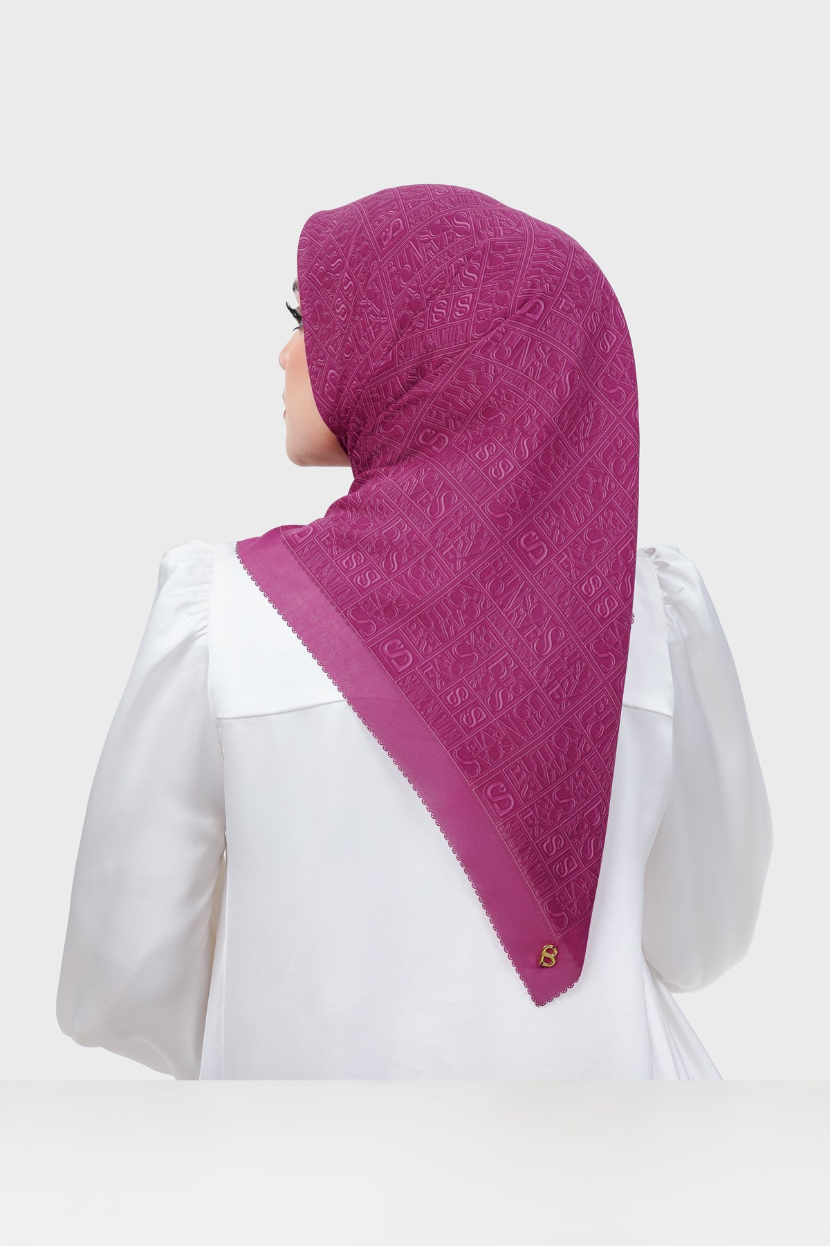 Typograph Square - Very Berry