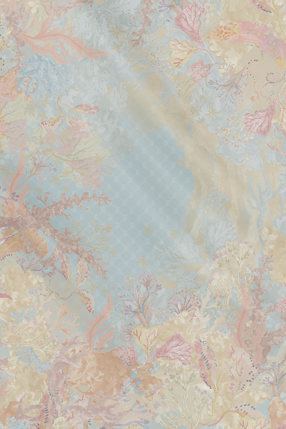 Under The Sea Satin Square - Wave