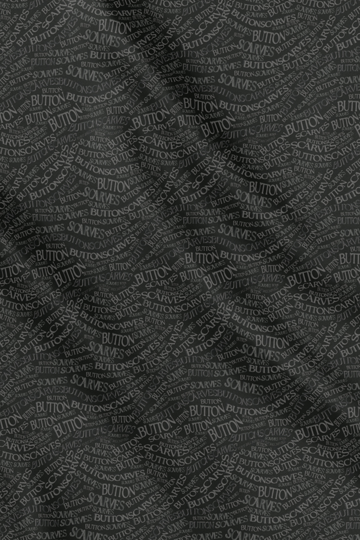 Waves Monogram Square - Caviar