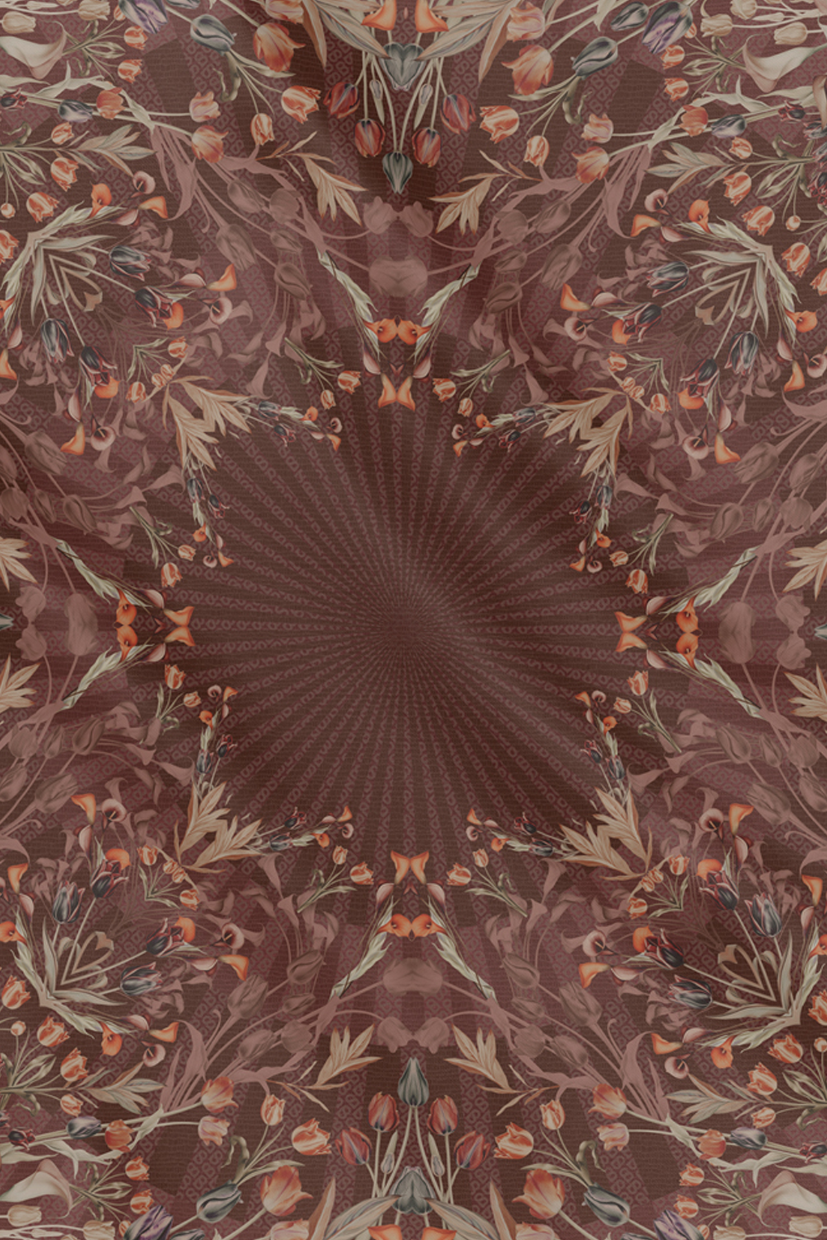 Tulip Satin Square - Mahogany