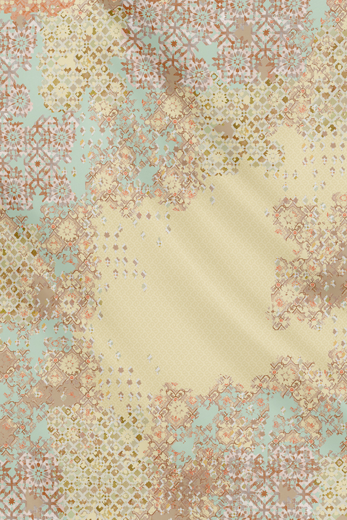 Moroccan Satin Square - Butter