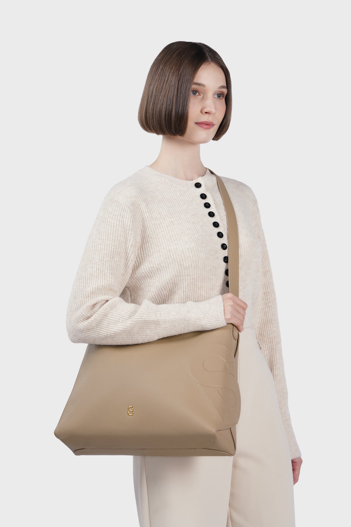 Aria Hobo Bag - Clay