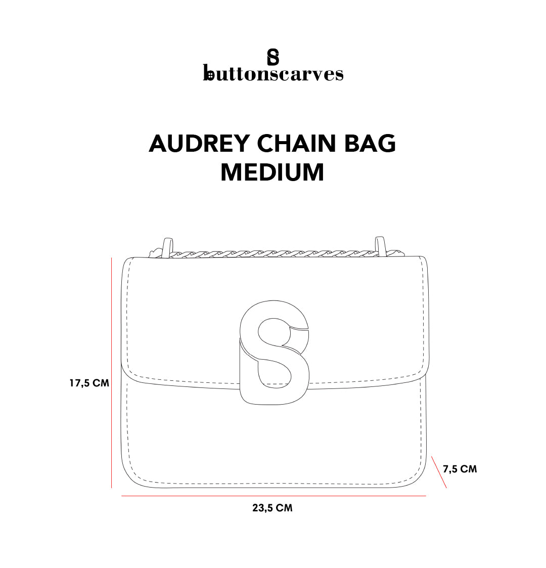 Audrey Chain Bag Medium - Sagey