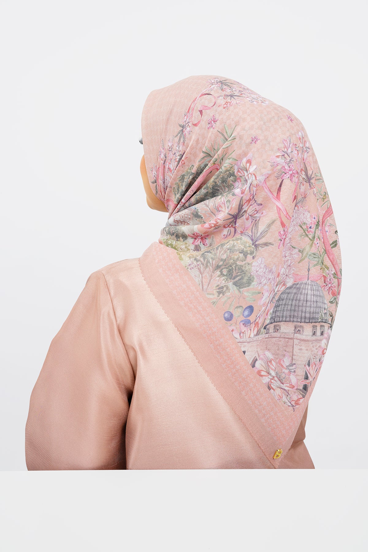 Al Aqsa Voile Square - Dusty Pink