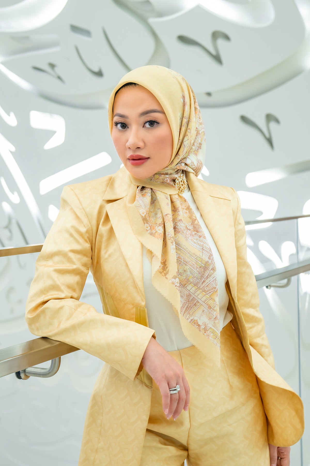 Dubai 2 Voile Square - Hyacinth