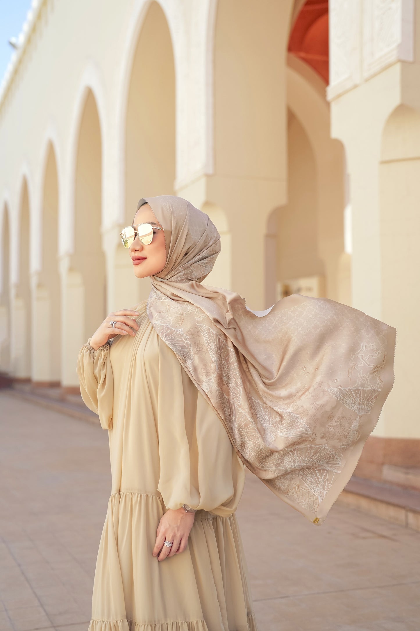 Medina 2 Satin Shawl - Generous