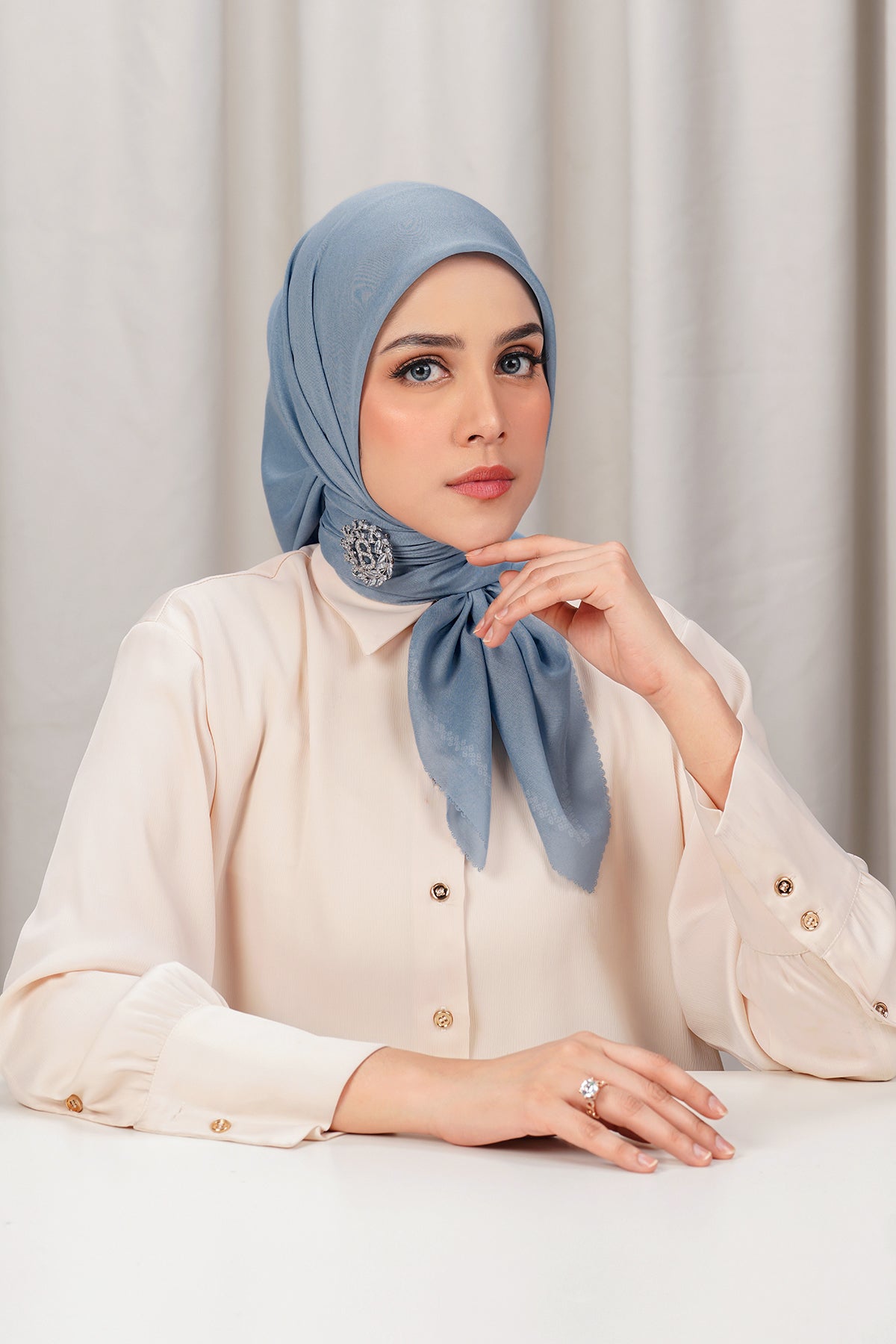 Today's Scarf - Dusty Blue