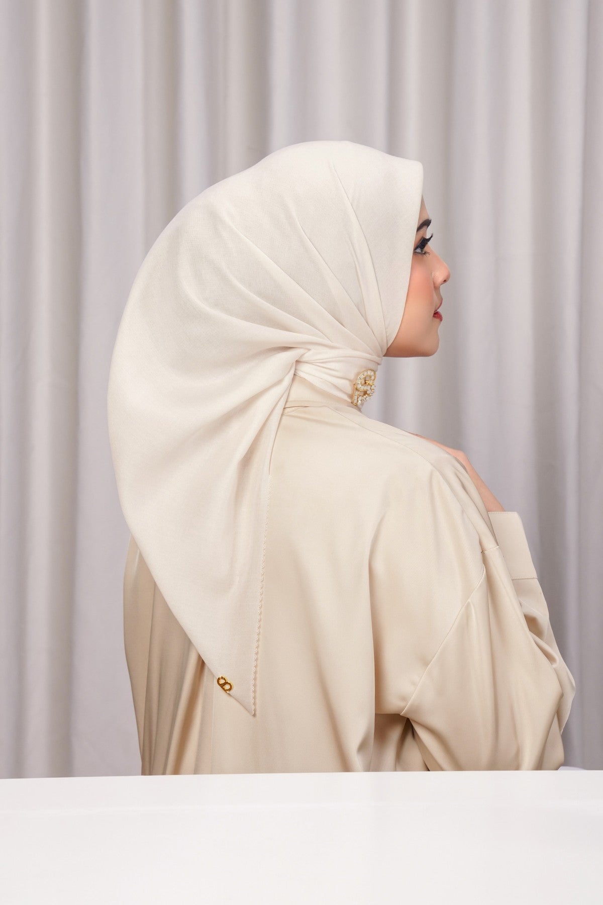 Today's Scarf - Whisper White