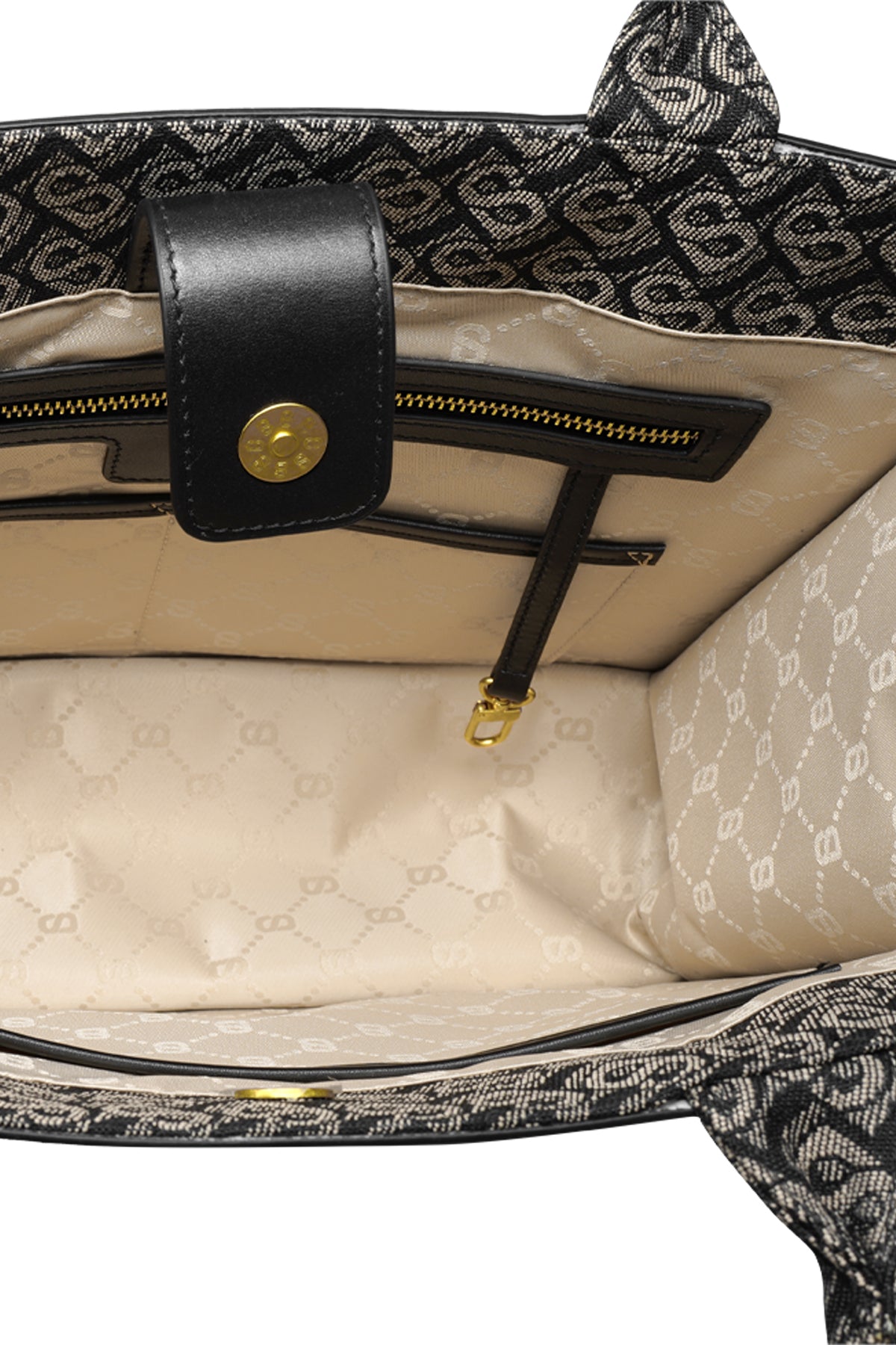 Bimu Jacquard Tote Bag Large - Black