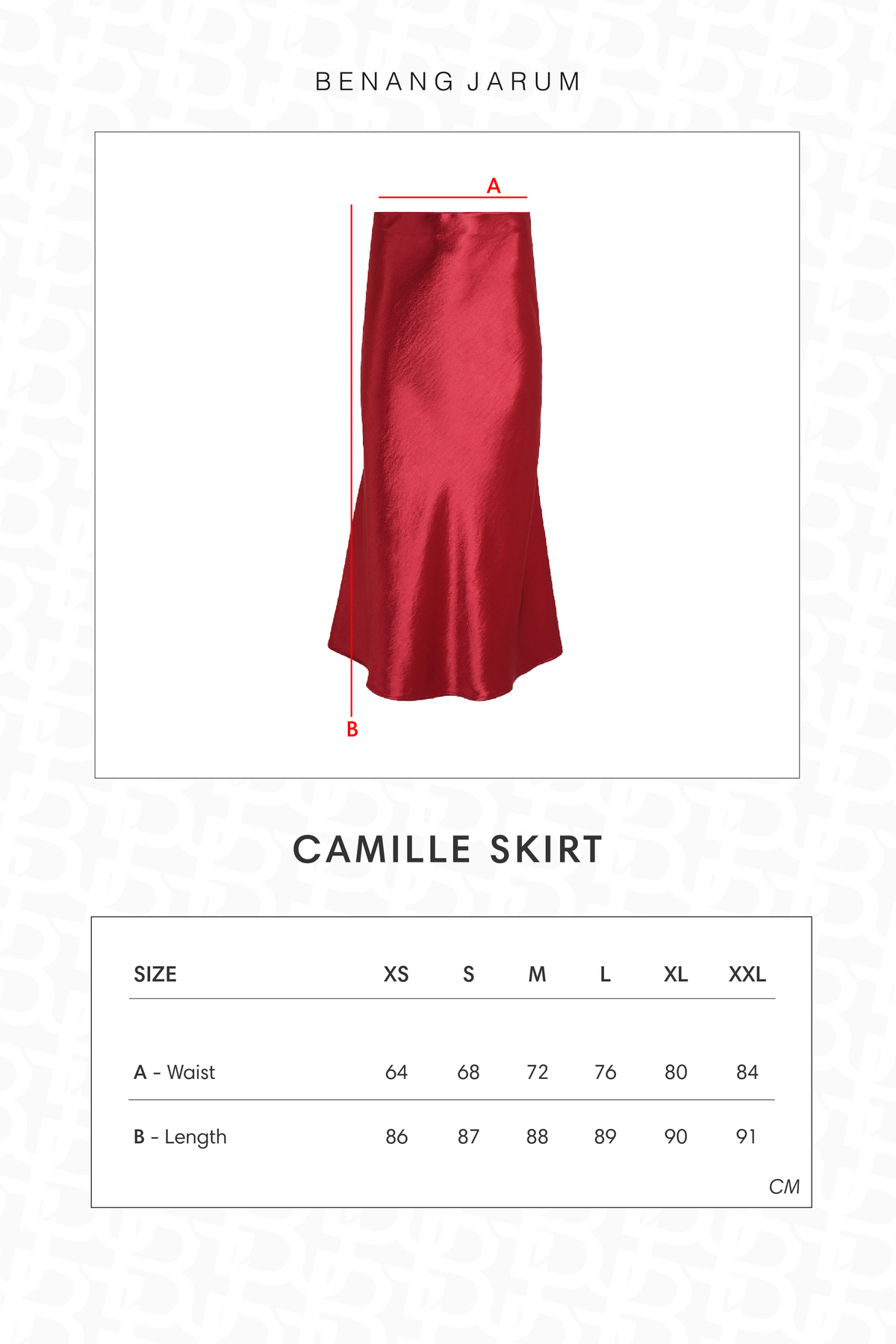 Camille Skirt - Maroon