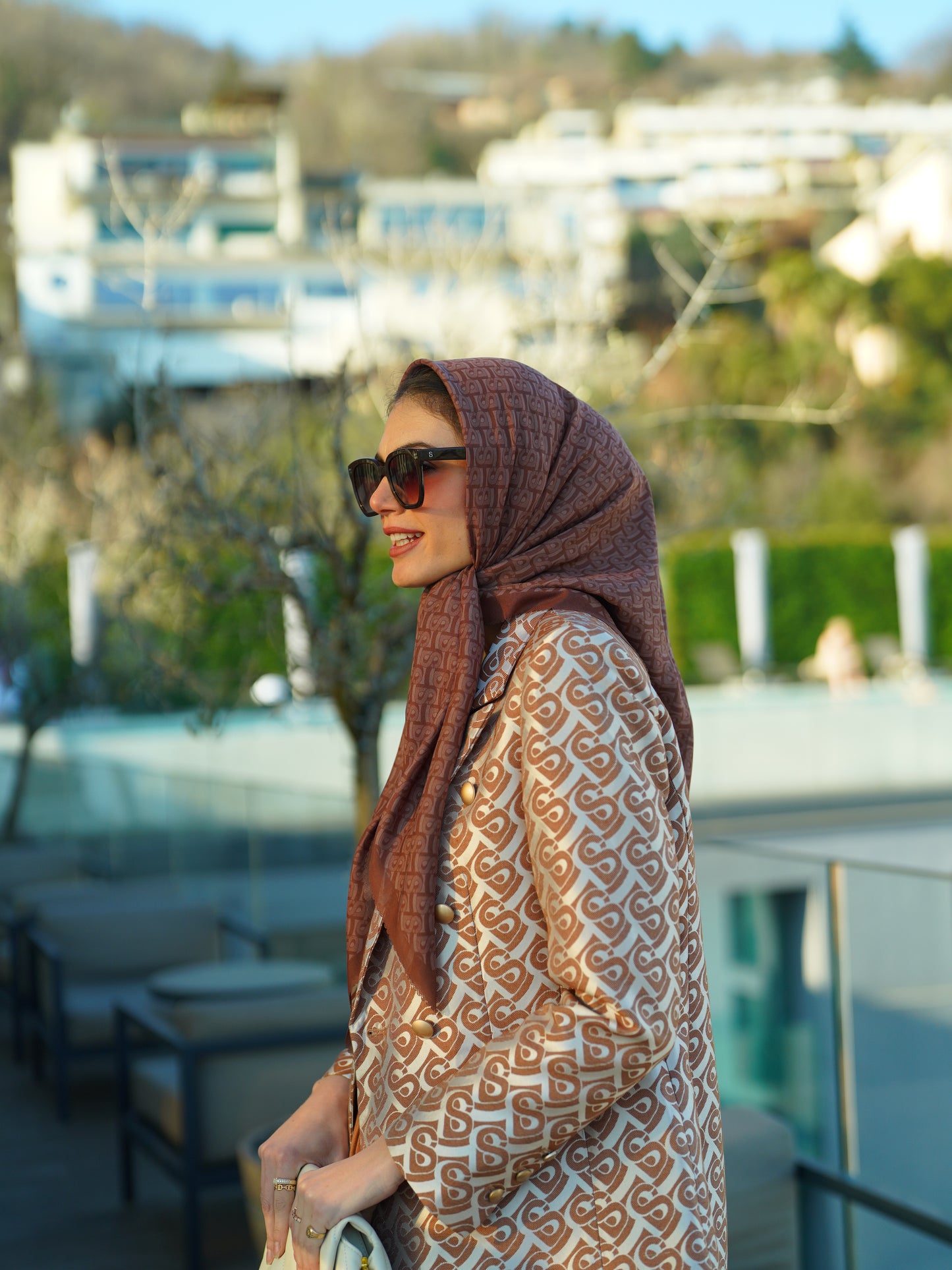 Bimu Voile Square - Tiramisu