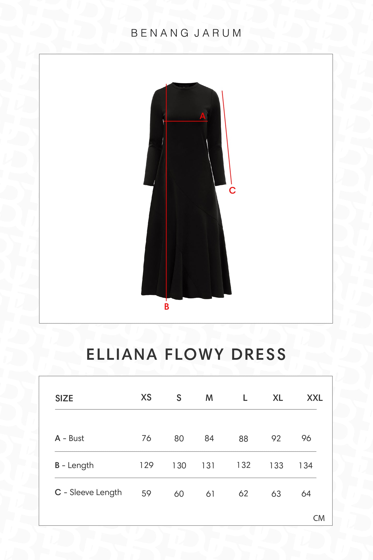Elliana Flowy Dress - Black