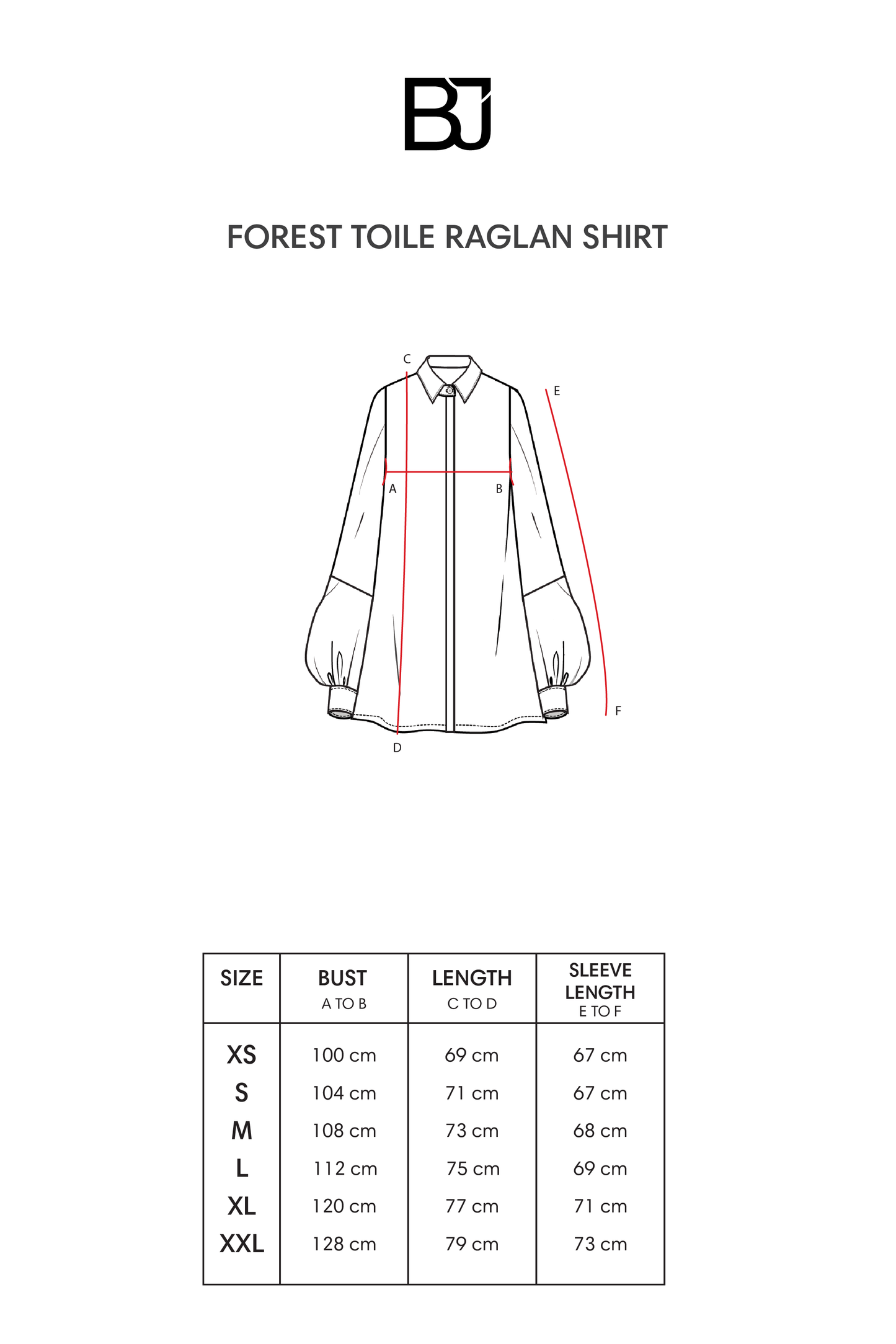 Forest Toile Raglan Shirt - French Vanilla