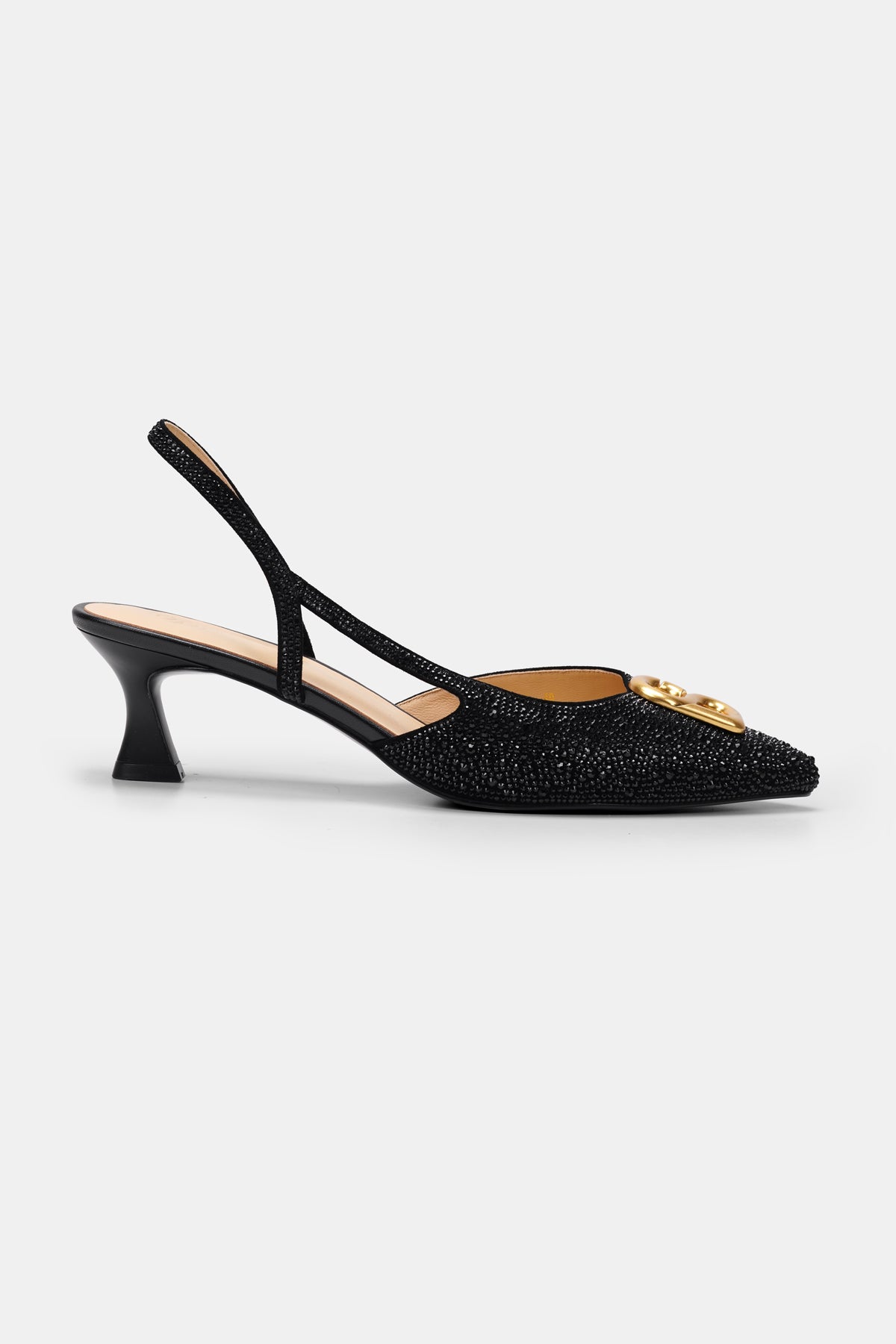 Kylie Heels with Crystal - Black