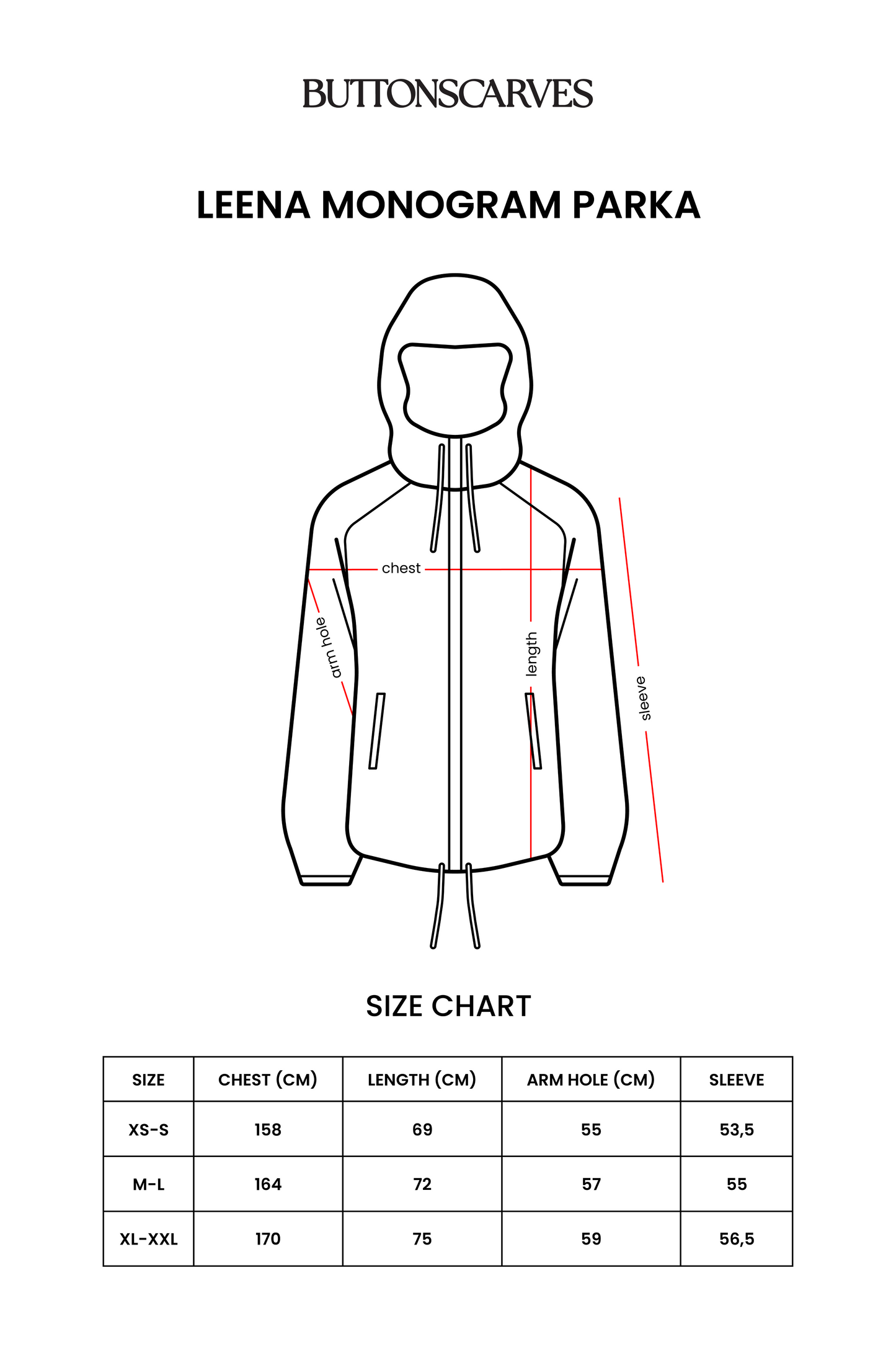 Leena Monogram Parka - Mocha