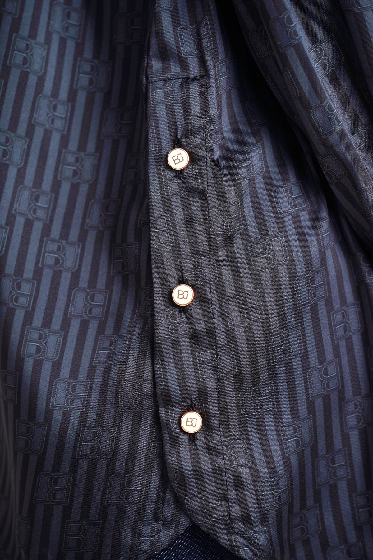Mono Stripes Shirt - Black Choco