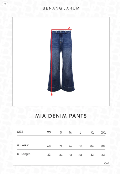 Mia Denim Pants - blue