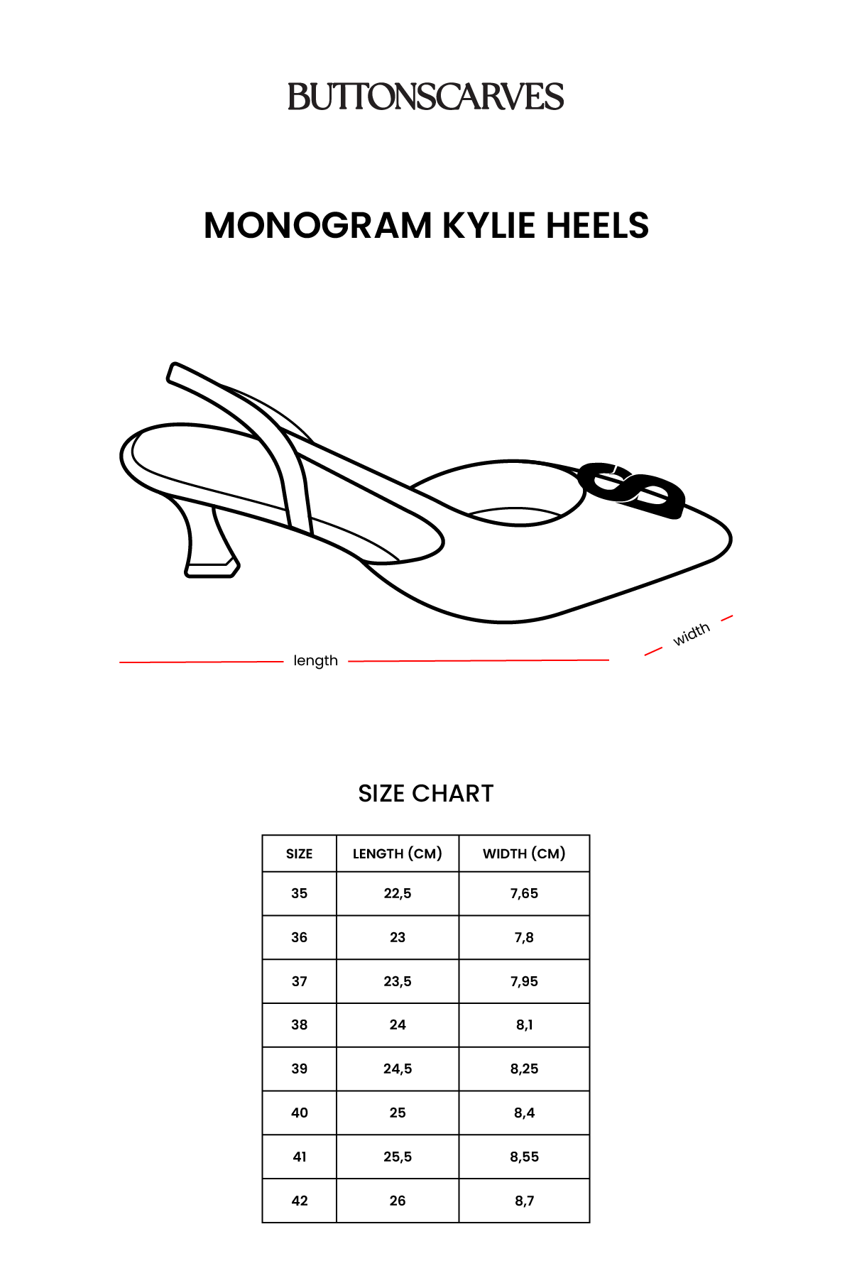Monogram Kylie Heels - Black