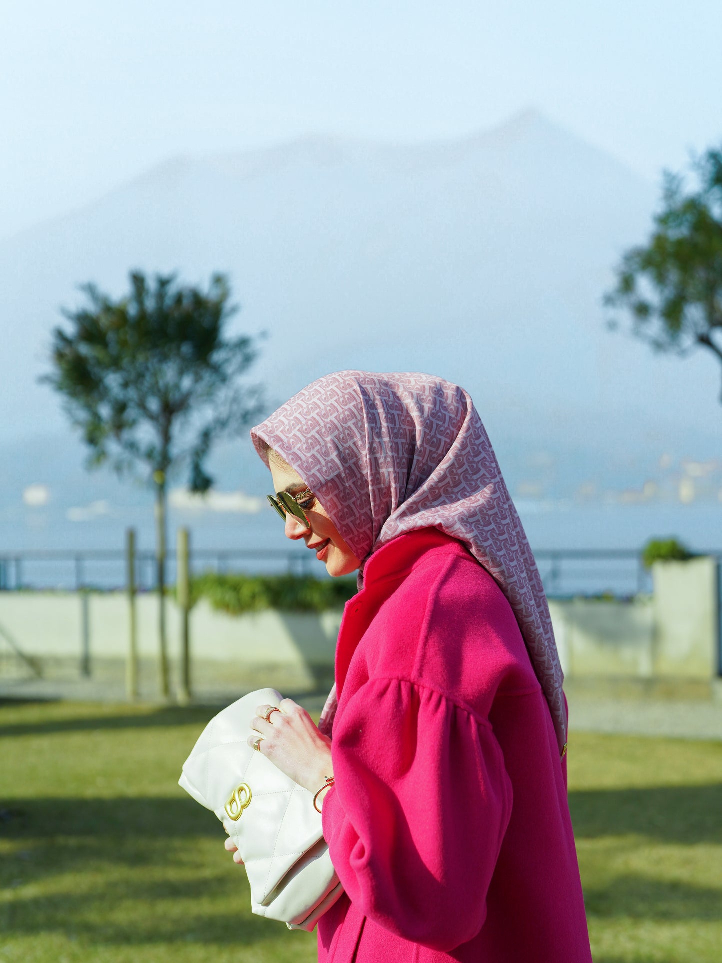 Bimu Voile Square - Nostalgia Rose