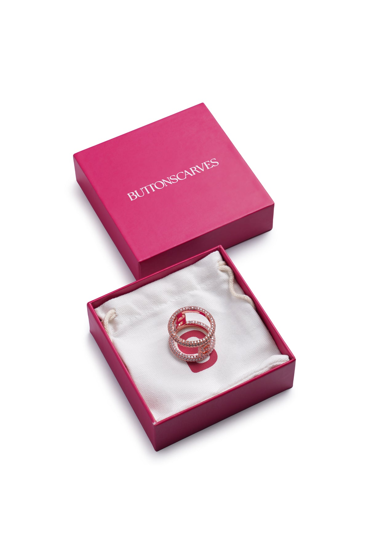 Sandra Ring Brooch - Rose Gold