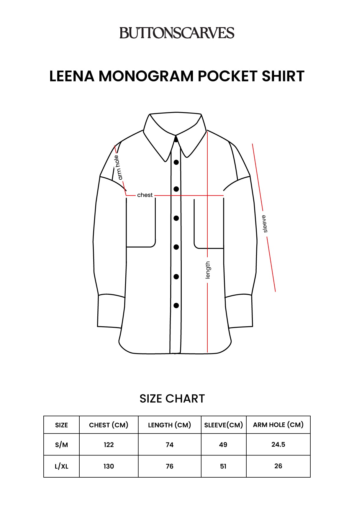 Leena Monogram Pocket Shirt - Mocha