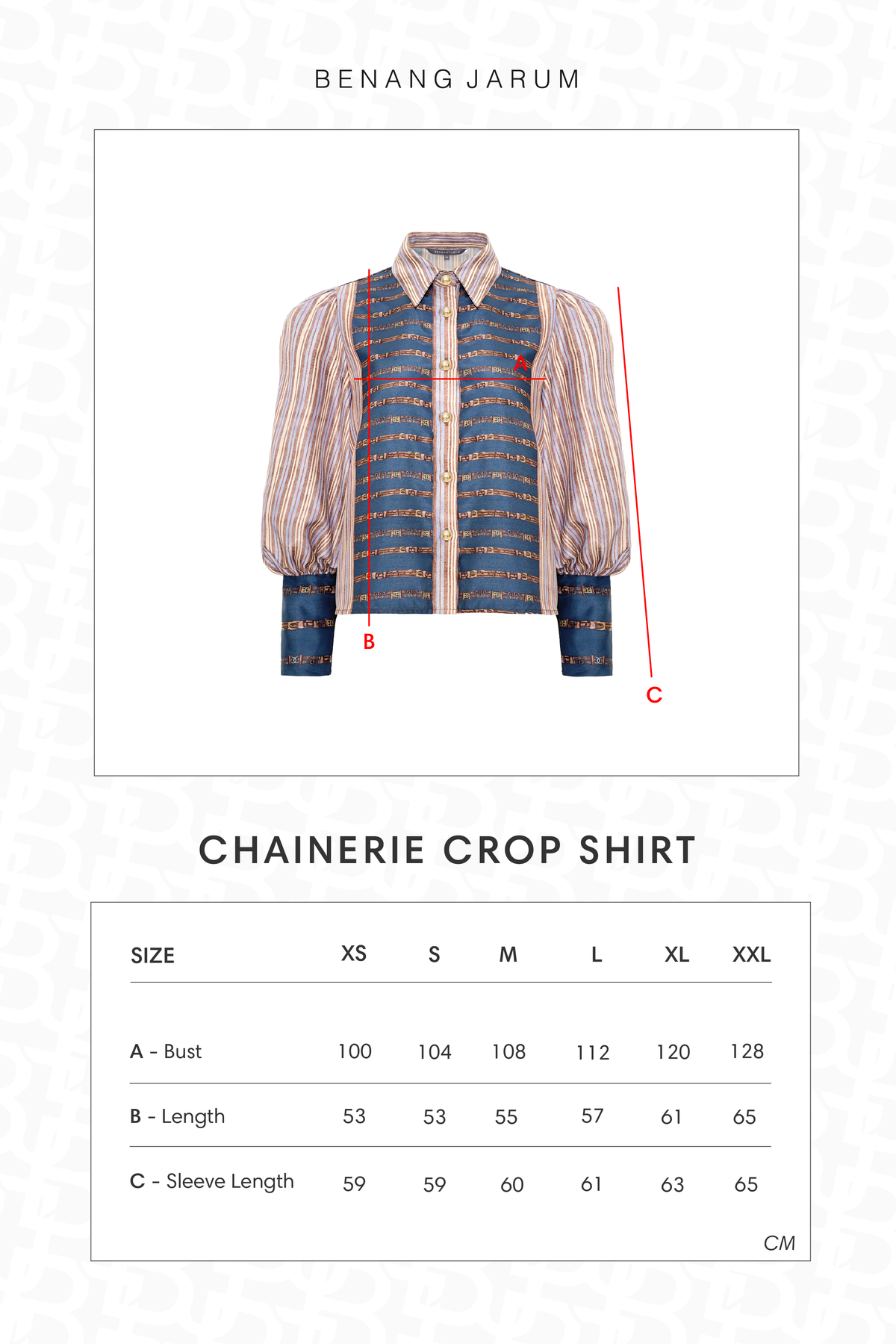 Chainerie Crop Shirt - Azurite