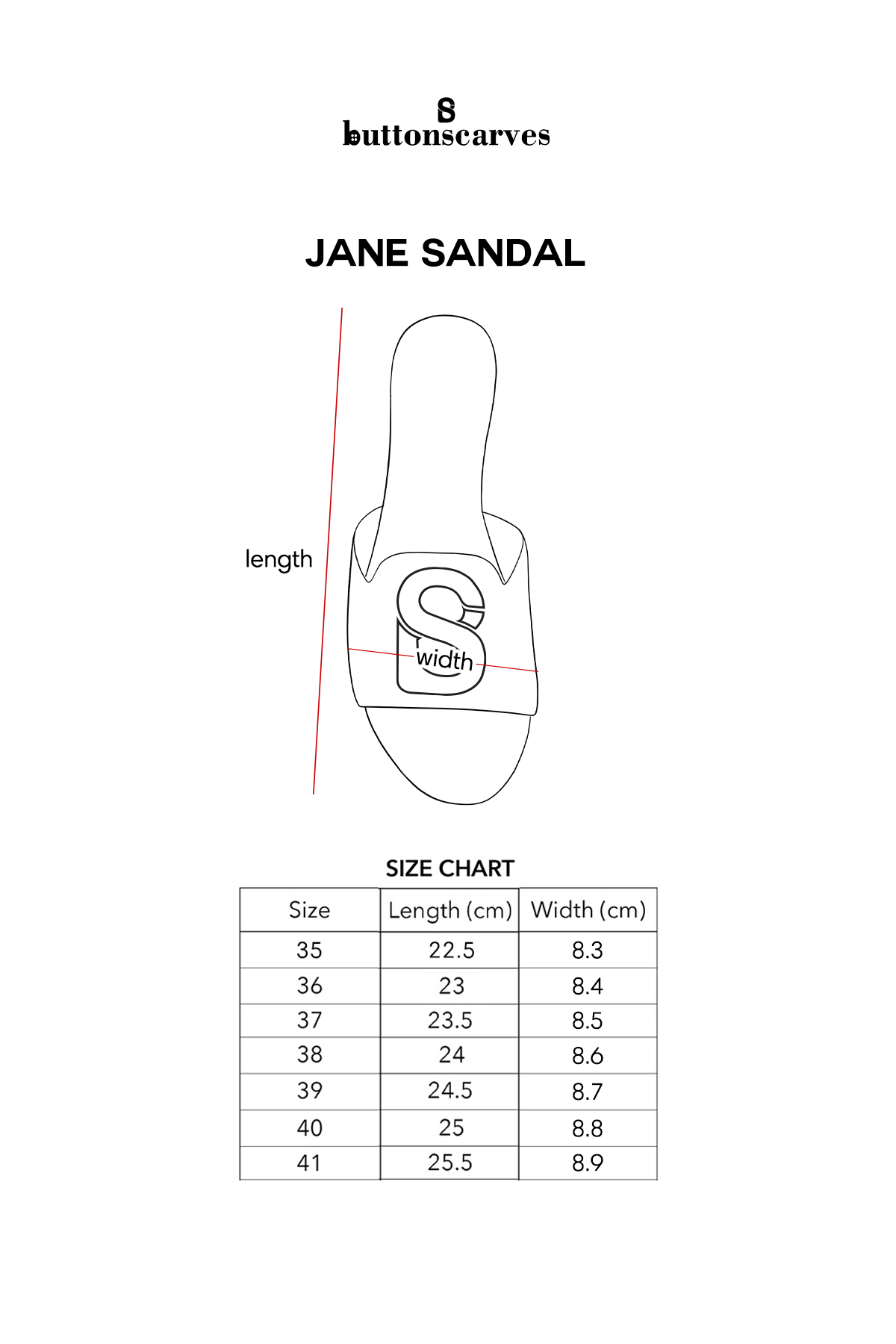 Jane Sandal - Black