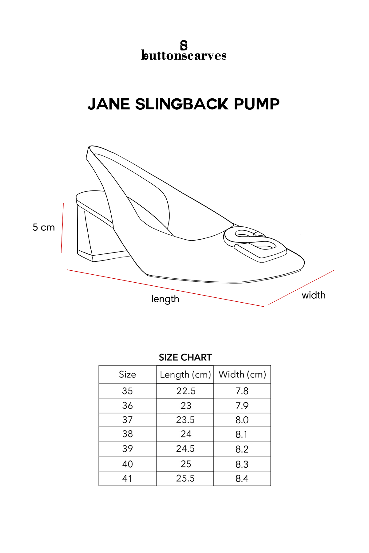 Jane Slingback Pump - Black