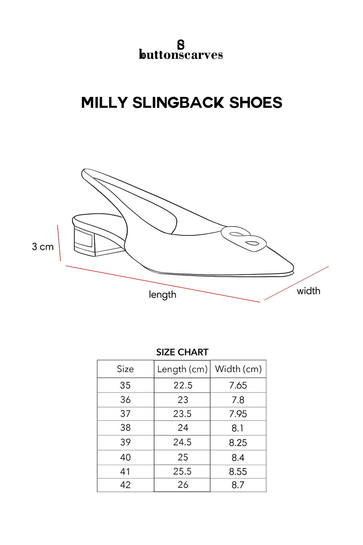 Milly Slingback Shoes - Ecru