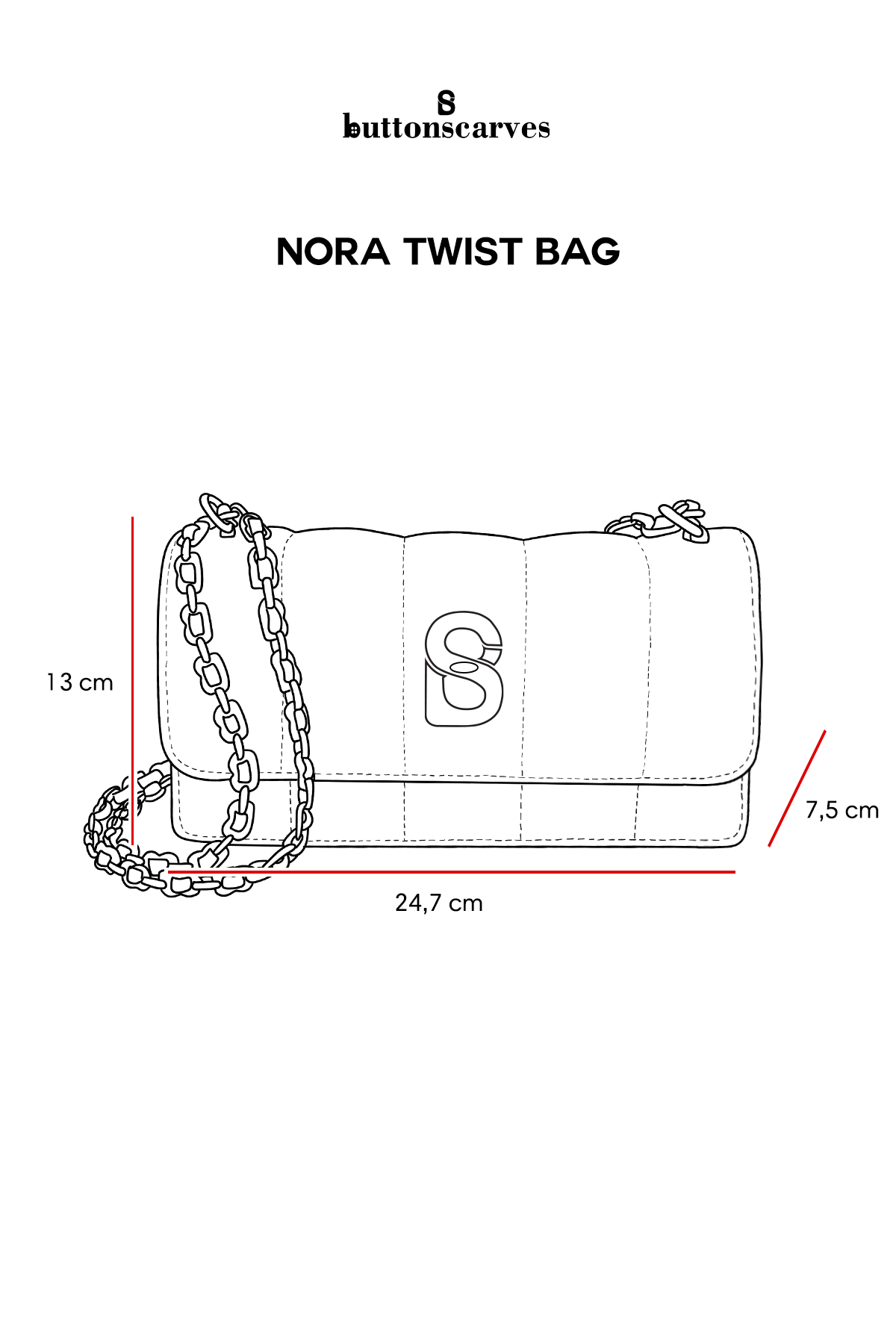 Nora Twist Bag - Mauve