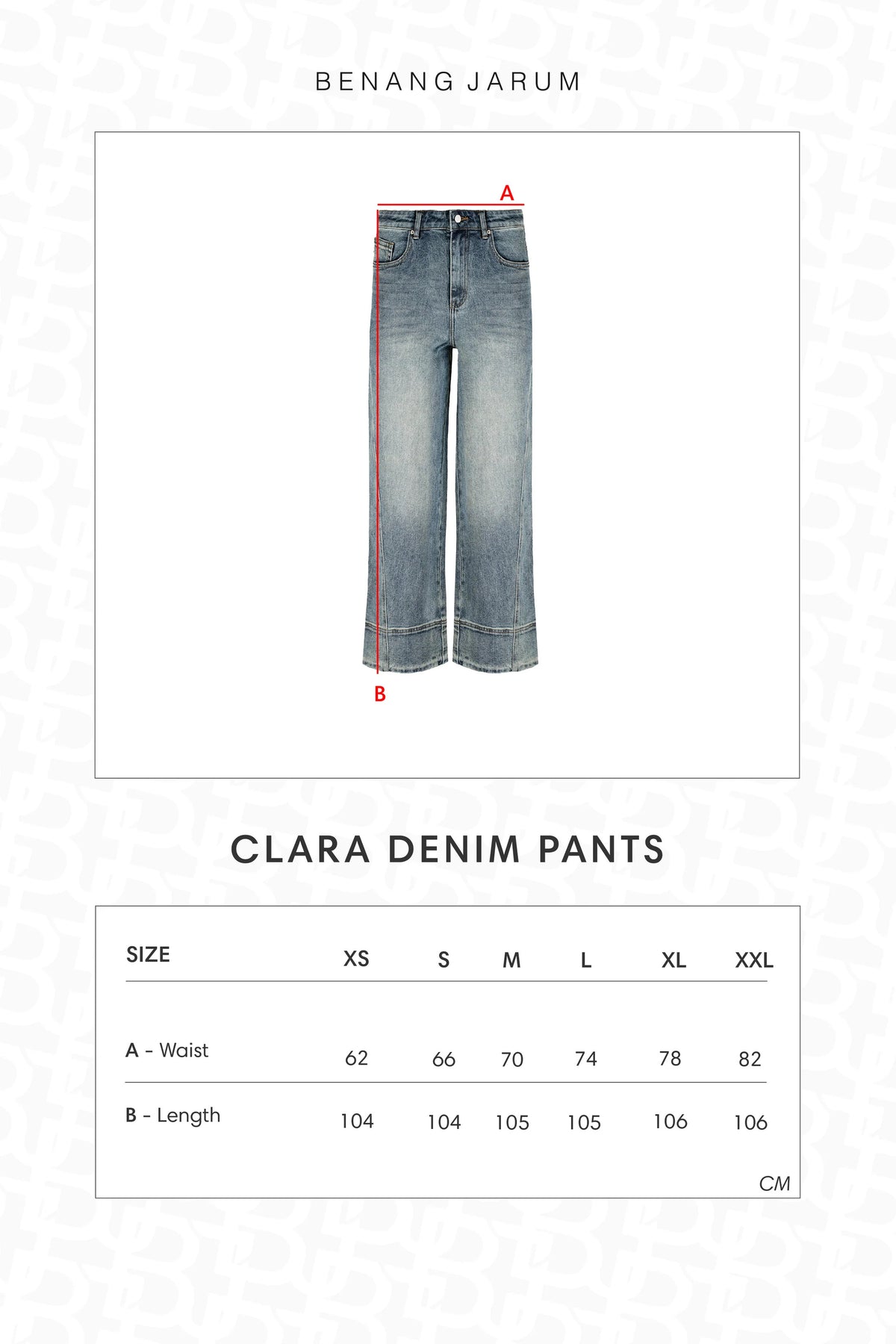 Clara Denim Pants - Rose Denim