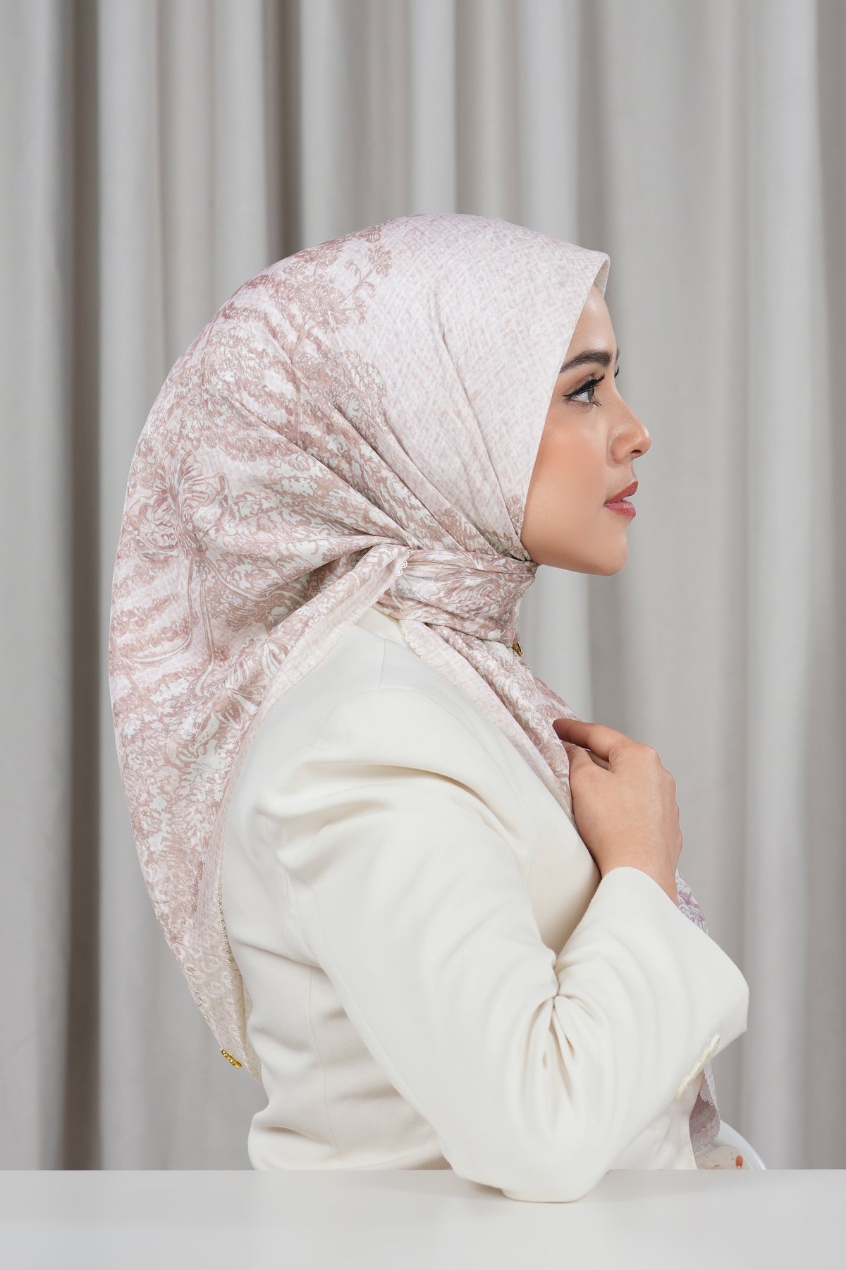 Soleil Voile Square - Rosy