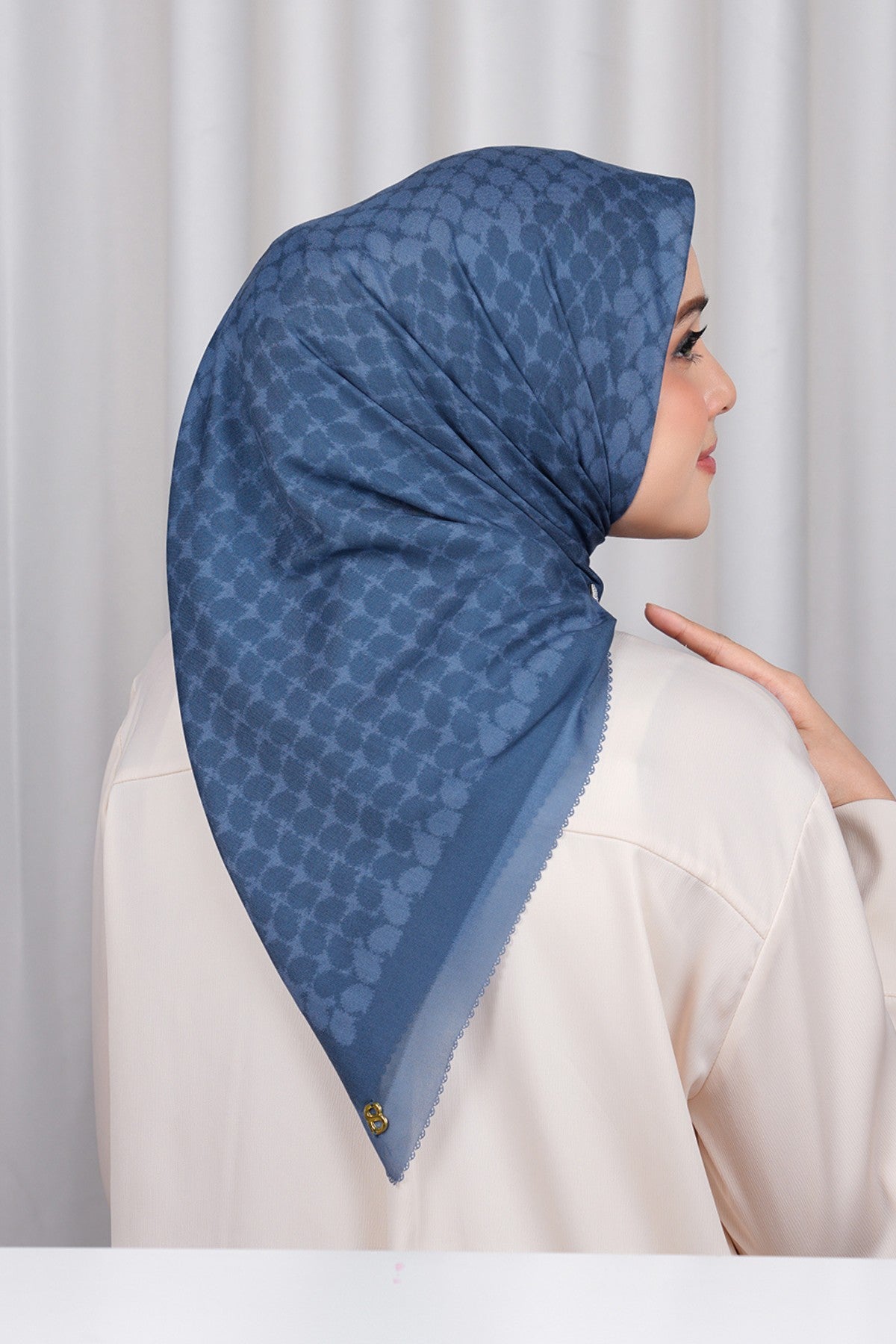 Mirarina Voile Square - Teal