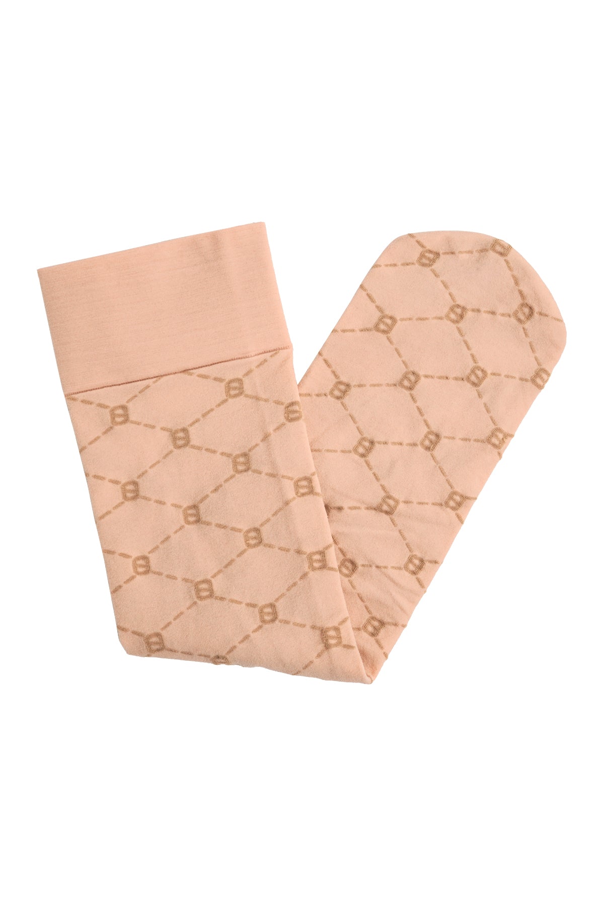 Monogram Nylon Socks - Tan