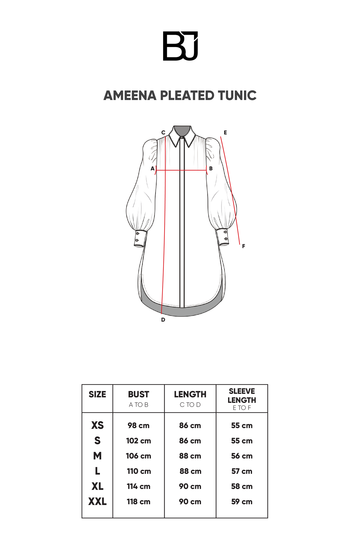 Ameena Pleated Tunic - Multicolor