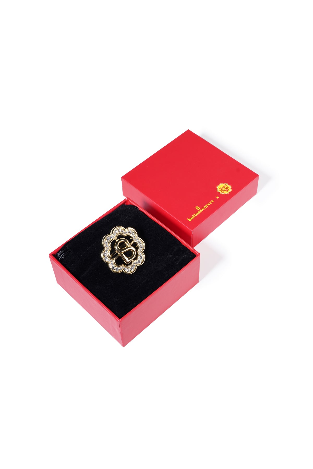 Daisy Ring Brooch - Coconut