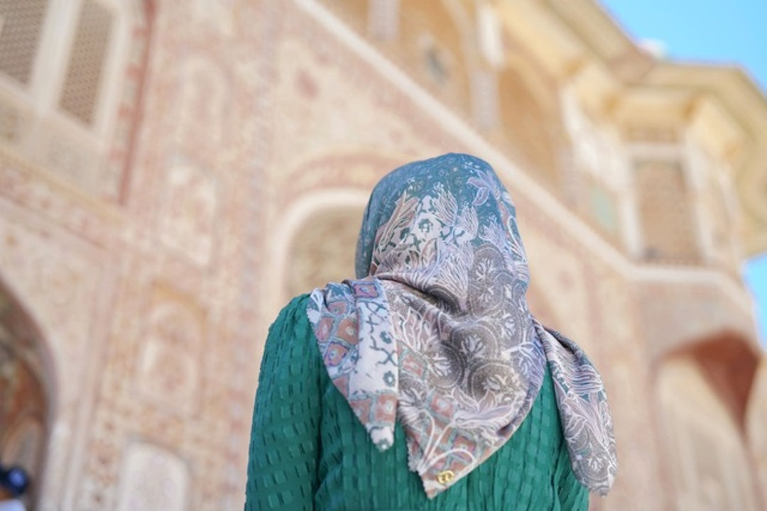 Maharani Series/Voal Square XL/Green