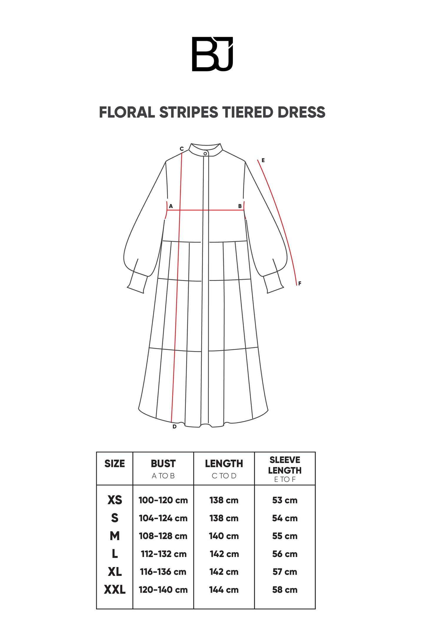 Floral Stripes Tiered Dress - Pink