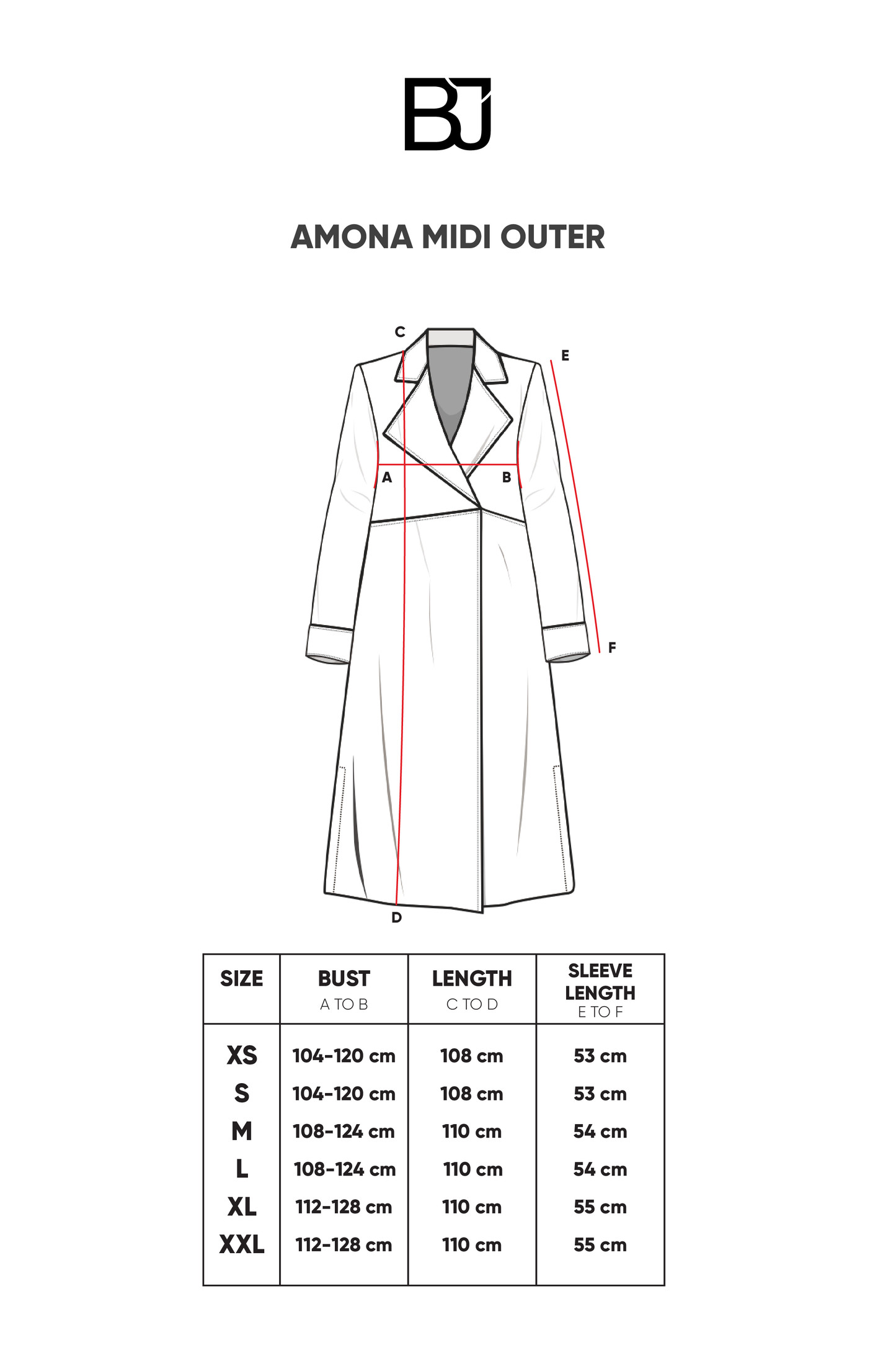 Amona Midi Outer - Navy