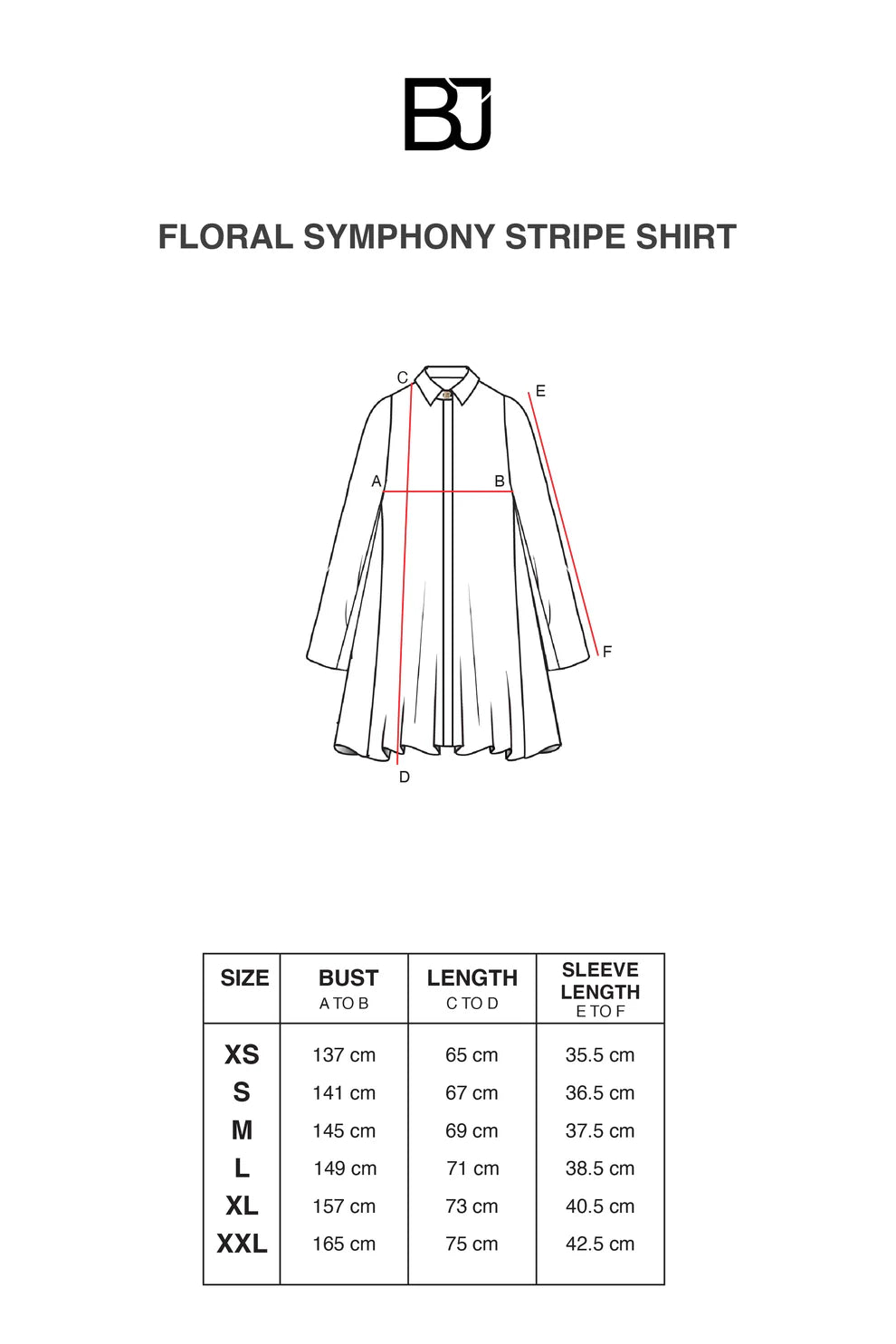 Floral Symphony Stripe Shirt - Hydrangea