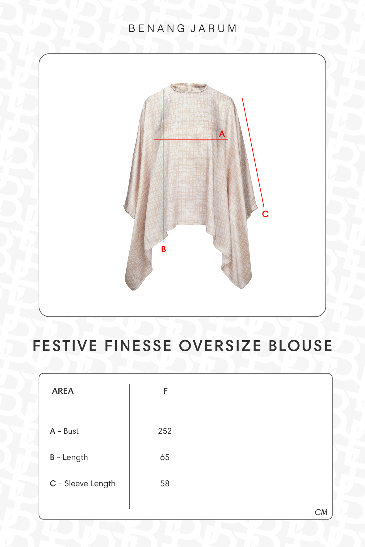 Festive Finesse Oversize Blouse - Maple