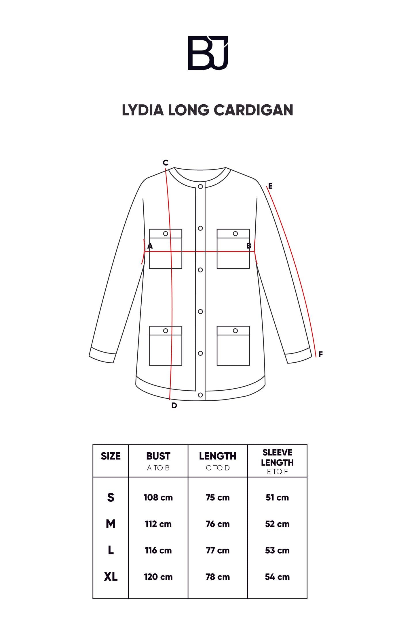 Lydia Long Cardigan - Soda Blue
