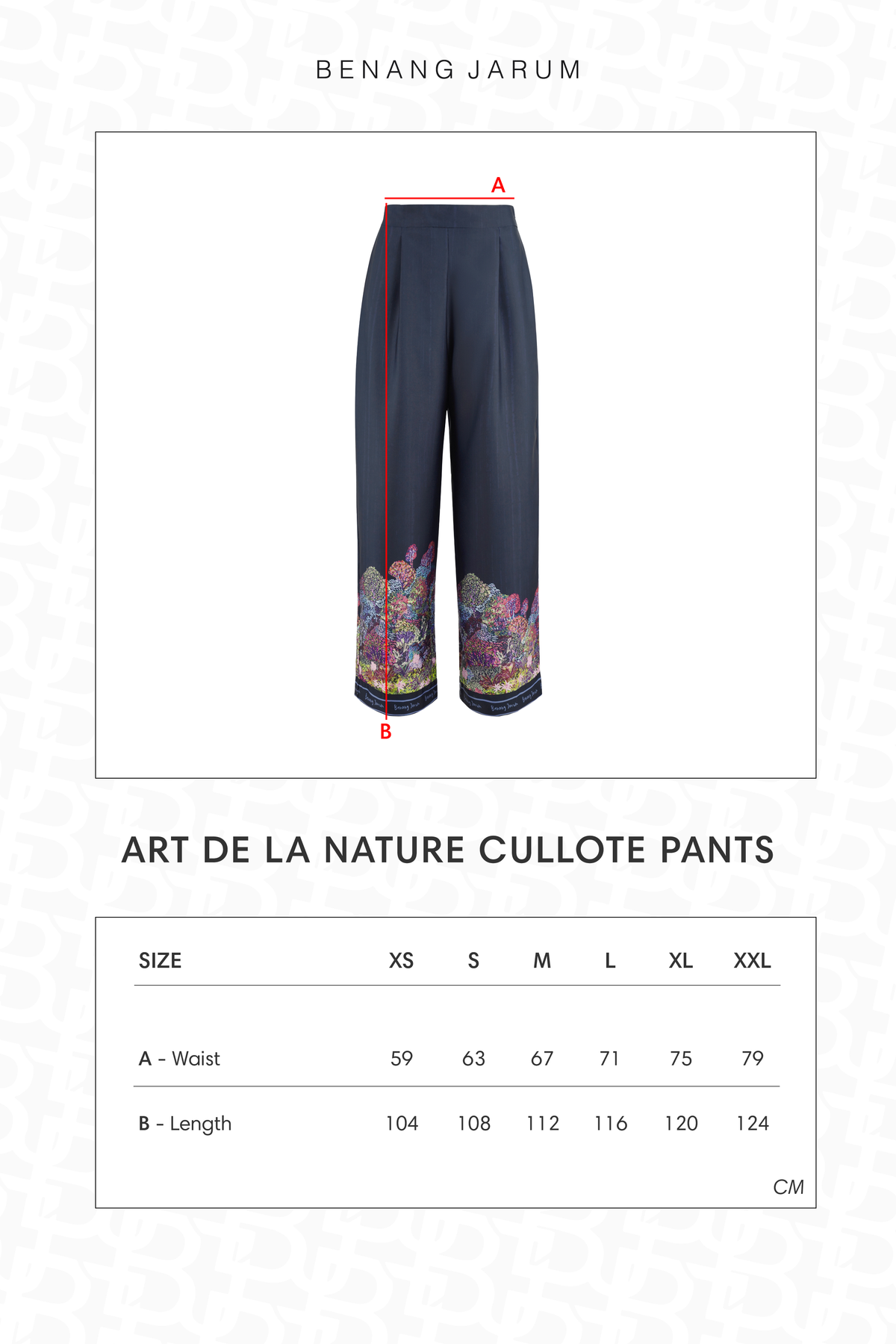 Art De La Nature Cullote Pants - Navy